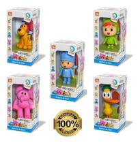 Kit 5 Bonecos Turma Do Pocoyo Vinil Cardoso Toys