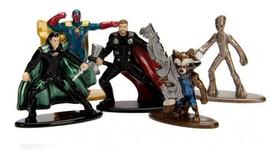 Kit 5 Bonecos Vingadores Marvel Disney Guerra Infinita - Jada Toys Kit 5 Bonecos Vingadores Marvel Disney Guerra Infinita - Jada Toys