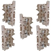 Kit 5 borne sak porta fusivel 2,50-4,00mm bege