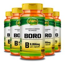 Kit 5 Boro B Unilife 60 Cápsulas 500mg