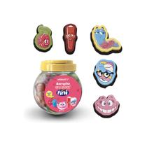 Kit 5 Borrachas Decoradas com Aroma Fini Leo & Leo - Material Escolar Divertido