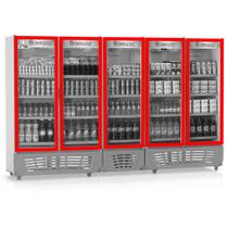 KIt 5 Borrachas Gaxeta Para Gelopar Grvc2500 Gcvr2500 Expositor Refrigerador Frost Free 62x158