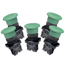 Kit 5 botão emerg plast lk2-ec31 sem trava vd 1na lukma Kit 5 botão emerg plast lk2-ec31 sem trava vd 1na lukma