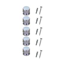 Kit 5 Botão Francês Metal Para Fixação De Espelhos