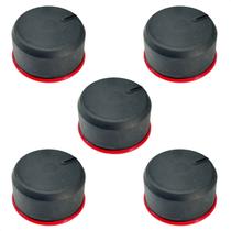 Kit 5 Botão Manípulo Com Anel Fogão Mueller Piacere Vetro G6