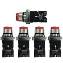 Kit 5 botao pulsador metal lk2bw3462 lumin 220v vm 1nf lukma Kit 5 botao pulsador metal lk2bw3462 lumin 220v vm 1nf lukma