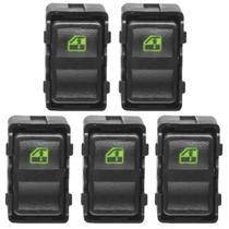 Kit 5 Botão Vidro Eletrico Monza Kadett Ipanema Opala Kostal