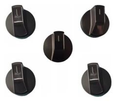 Kit 5 Botões Manipuladores Manipulos Fogão De Piso Fischer Kit 5 Botões Manipuladores Manipulos Fogão De Piso Fischer