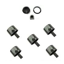 Kit 5 Botões Manipulos Lc-10 Preto Fogão Continental Lt6671