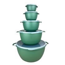 Kit 5 Bowl Tigela Com Tampa Hermetica Varios Tamanhos Bacia