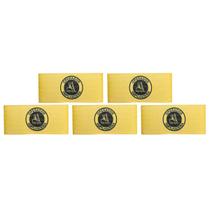 Kit 5 Braçadeira Operador Empilhadeira Amarela Impressão Digital Fechamento tiras autocolantes