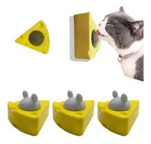 Kit 5 Brinquedos Para Gatos Com Catnip Em Forma De Queijo Kit 5 Brinquedos Para Gatos Com Catnip Em Forma De Queijo