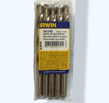 Kit 5 Broca Aço Rápido 8mm Metal Iw1282 Prof Irwin Original