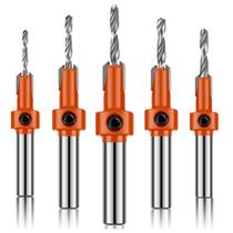 Kit 5 Broca Escareadora De 2.8 A 4Mm X 8Mm Rebaixo Madeira