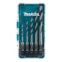 Kit 5 Brocas Aço Para Madeira Sds-Plus Makita E-15148