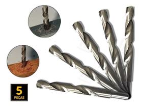 Kit 5 Brocas Aço Rápido Para Metais 17mm Mtx Kit 5 Brocas Aço Rápido Para Metais 17mm Mtx