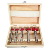 Kit 5 Brocas Forstner Fresa 15 20 25 30 35Mm Para Dobradiça