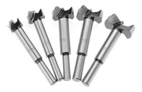 Kit 5 Brocas Fresas Forstner Madeira 15 20 25 30 35mm