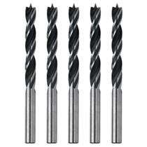 Kit 5 Brocas Para Madeira 3mm X 60mm 3 Pontas Profissional