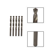 Kit 5 Brocas Paralelas Aço Rápido Hss 11/32