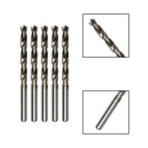 Kit 5 Brocas Paralelas Aço Rápido Hss 9,5Mm