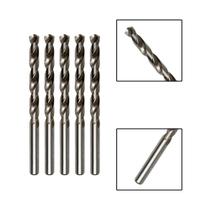 Kit 5 Brocas Paralelas De Aço Rápido Hss 7/16