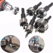 Kit 5 Brocas Serra Copo Fura Metal Aço Ferro 16 a 30mm Kit 5 Brocas Serra Copo Fura Metal Aço Ferro 16 a 30mm