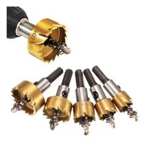 Kit 5 Brocas Serra Copo Metal Aço Ferro 16/18,5/20/25/30mm Kit 5 Brocas Serra Copo Metal Aço Ferro 16/18,5/20/25/30mm