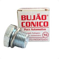 Kit 5 Bujão Carter Cônico Salva Rosca Carter Espanado 16mm
