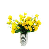 Kit 5 Buquês De Flores Artificiais Orquídeas Com 5 Galhos Cada