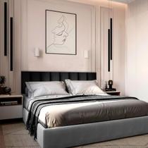Kit 5 Cabeceiras de Cama Box Solteiro Estofada Modulada 1,00mX45cm Kit 5 Cabeceiras de Cama Box Solteiro Estofada Modulada 1,00mX45cm