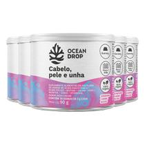 Kit 5 Cabelo, Pele e Unha Ocean Drop Vegano 30 Gomas Kit 5 Cabelo, Pele e Unha Ocean Drop Vegano 30 Gomas