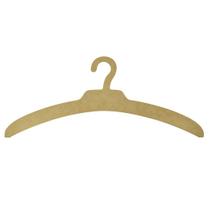 Kit 5 Cabide Simples para Roupa 41x11 Mdf 9mm Madeira