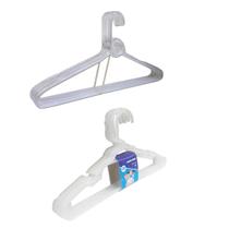 Kit 5 Cabides Adulto + 5 Cabides Infantil Transparente