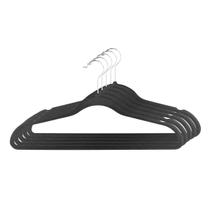 Kit 5 Cabides Aveludados Pretos Adulto 41,5cm Para Guarda Roupa Armário Conjunto Peças De Roupa Jaquetas Casacos Vestidos Kit 5 Cabides Aveludados Pretos Adulto 41,5cm Para Guarda Roupa Armário Conjunto Peças De Roupa Jaquetas Casacos Vestidos