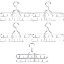 Kit 5 Cabides de Cintos Lenços Colares Suportes para Acessórios Lojas 13 Ganchos Cristal Cinquetti
