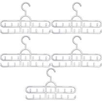 Kit 5 Cabides de Cintos Lenços Colares Suportes para Acessórios Lojas 13 Ganchos Cristal Cinquetti Kit 5 Cabides de Cintos Lenços Colares Suportes para Acessórios Lojas 13 Ganchos Cristal Cinquetti