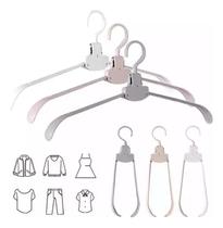 Kit 5 Cabides Dobrável Viagem Ajustável Portátil Plástico Kit 5 Cabides Dobrável Viagem Ajustável Portátil Plástico