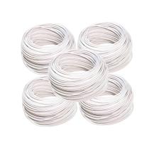 Kit 5 Cabo Flexível Cobrecom 2,5mm 100m Branco Antichama