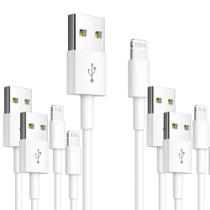 Kit 5 cabo usb dados turbo flexivel 1mt inova branco Kit 5 cabo usb dados turbo flexivel 1mt inova branco
