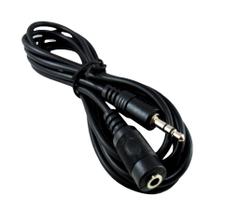 KIT 5 cabos áudio extensor P2xJ2 fone ouvido 1.8M