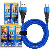 Kit 5 Cabos Carregador 2 Metros Micro USB V8 Original Inova