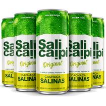 Kit 5 Cachaça SALINAS Salicaipi Limão 355ml