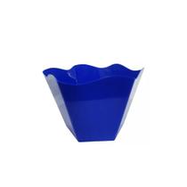 Kit 5 Cachepots Sextavado Azul Royal Decoração Festas