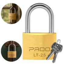 Kit 5 Cadeado 25mm Segredos Iguais Pado Academia Portão