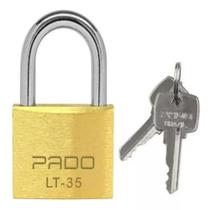 Kit 5 Cadeado Segredos Iguais Portão Casa Armario 35mm Pado