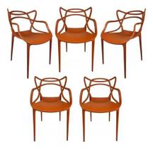 Kit 5 cadeiras allegra terra cota Kit 5 cadeiras allegra terra cota