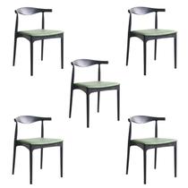 Kit 5 Cadeiras Cora Verde Kit 5 Cadeiras Cora Verde