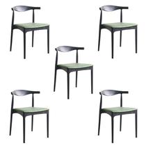 Kit 5 Cadeiras Cora Verde Rivatti