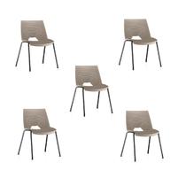 Kit 5 Cadeiras Fixa Strike Areia Kit 5 Cadeiras Fixa Strike Areia
